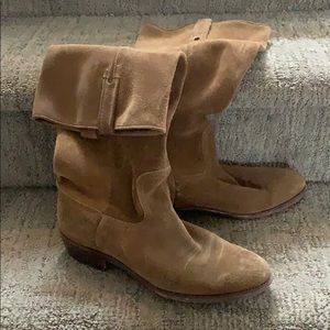 Suede Tan Frye Boots